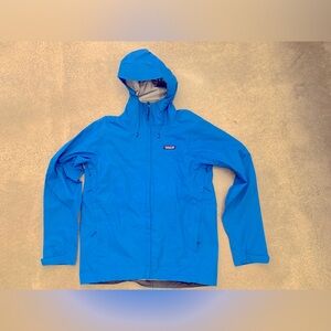 Patagonia men’s medium Torrentshell rain jacket blue new marks